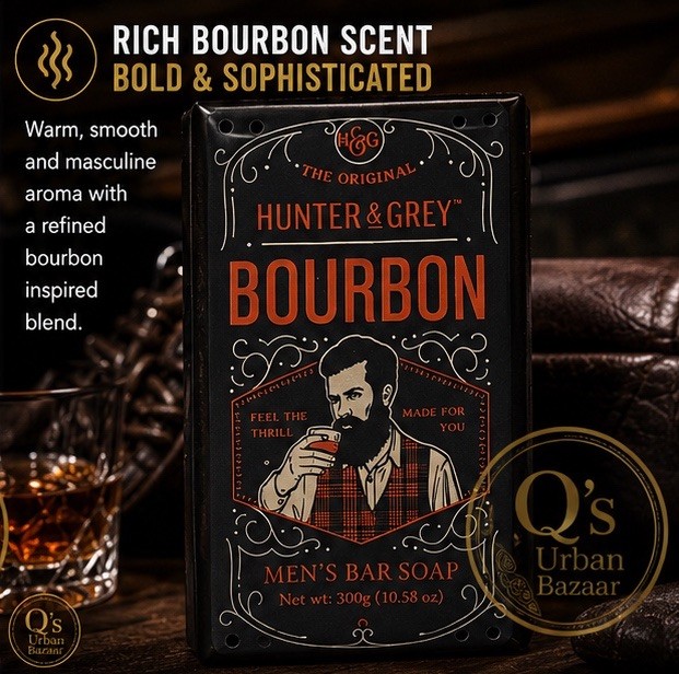 Hunter & Grey Men’s Bar Soap Gift Set Bourbon & Eucalyptus 2 Pack 10.58 Oz