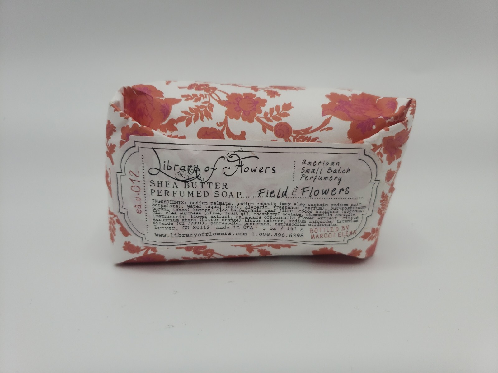 LIBRARY OF FLOWERS – Field & Flowers Shea Butter Bar Soap (5 oz | 141 g)