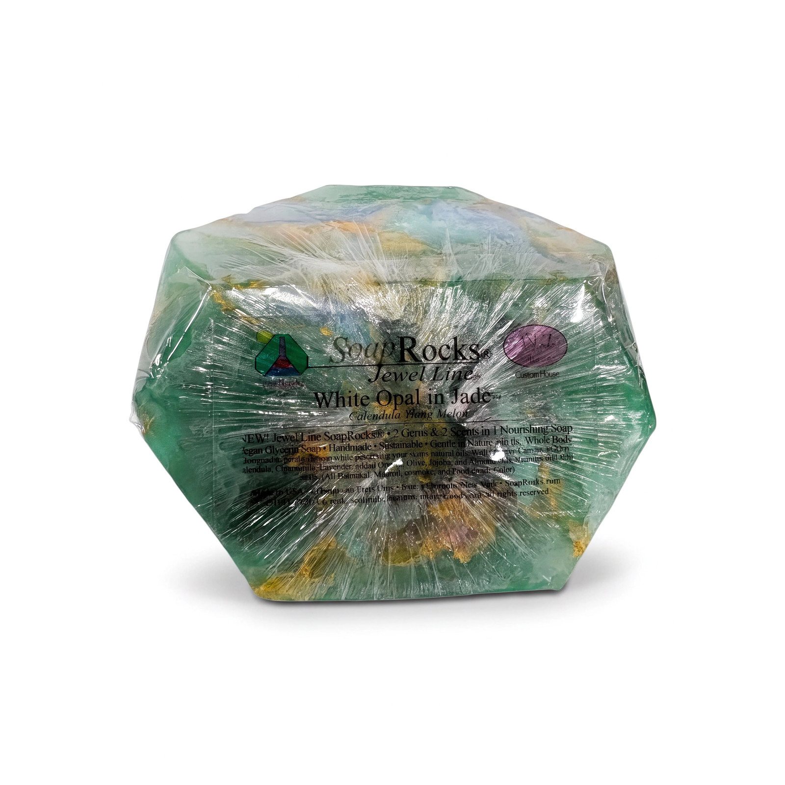 T.S. Pink SoapRocks Jewel Collection – White Opal In Jade