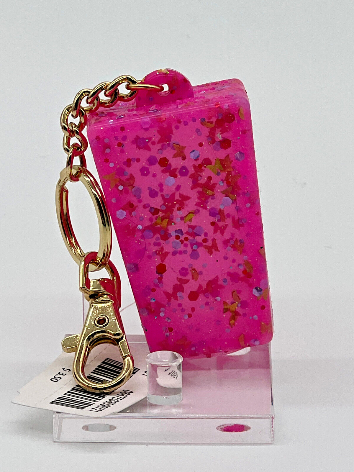 Bath & Body Works PocketBac Holder (Old Style Square) GLITTER BUTTERFLIES