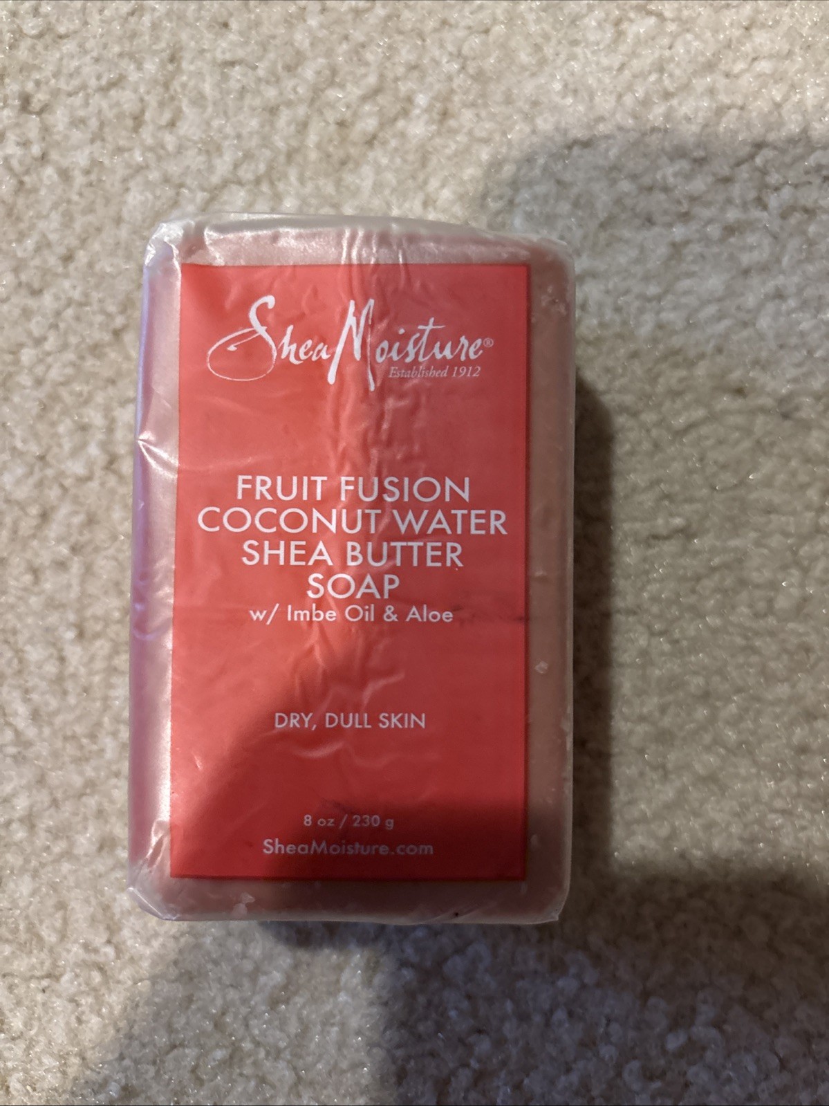 SHEA MOISTURE Fruit Fusion Coconut Water Shea Butter Bar Soap w/ Imbe Oil & Aloe