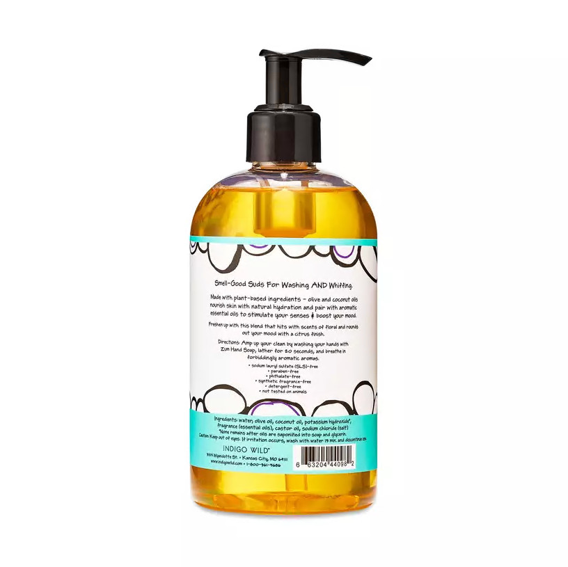 Indigo Wild Zum Hand Soap Sea Salt 12 oz pack-3