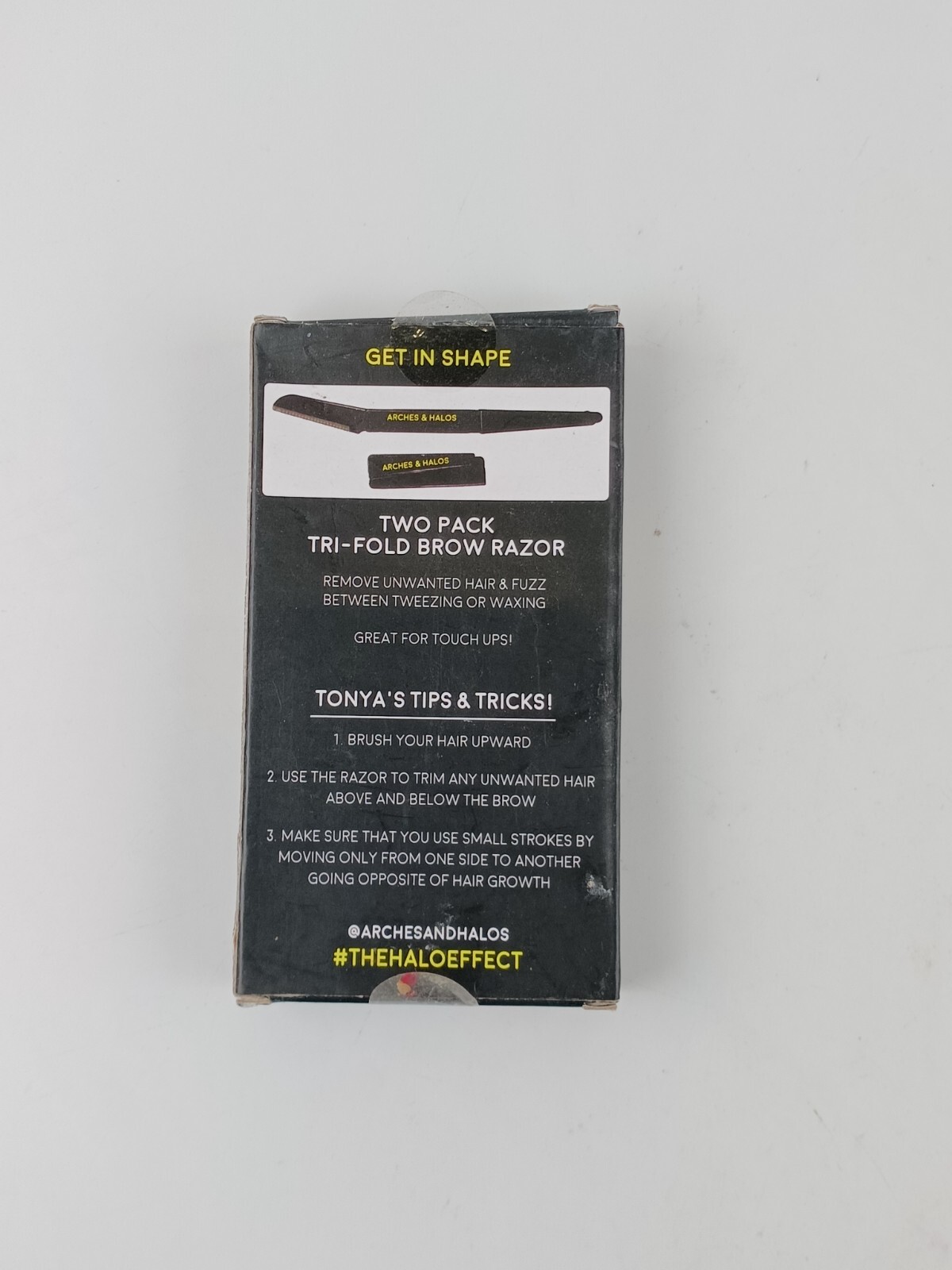 2 PACK ARCHES & HALOS MIXED LOT 2 PACK TRI-FOLD BROW RAZOR & DUO BROW POWDER