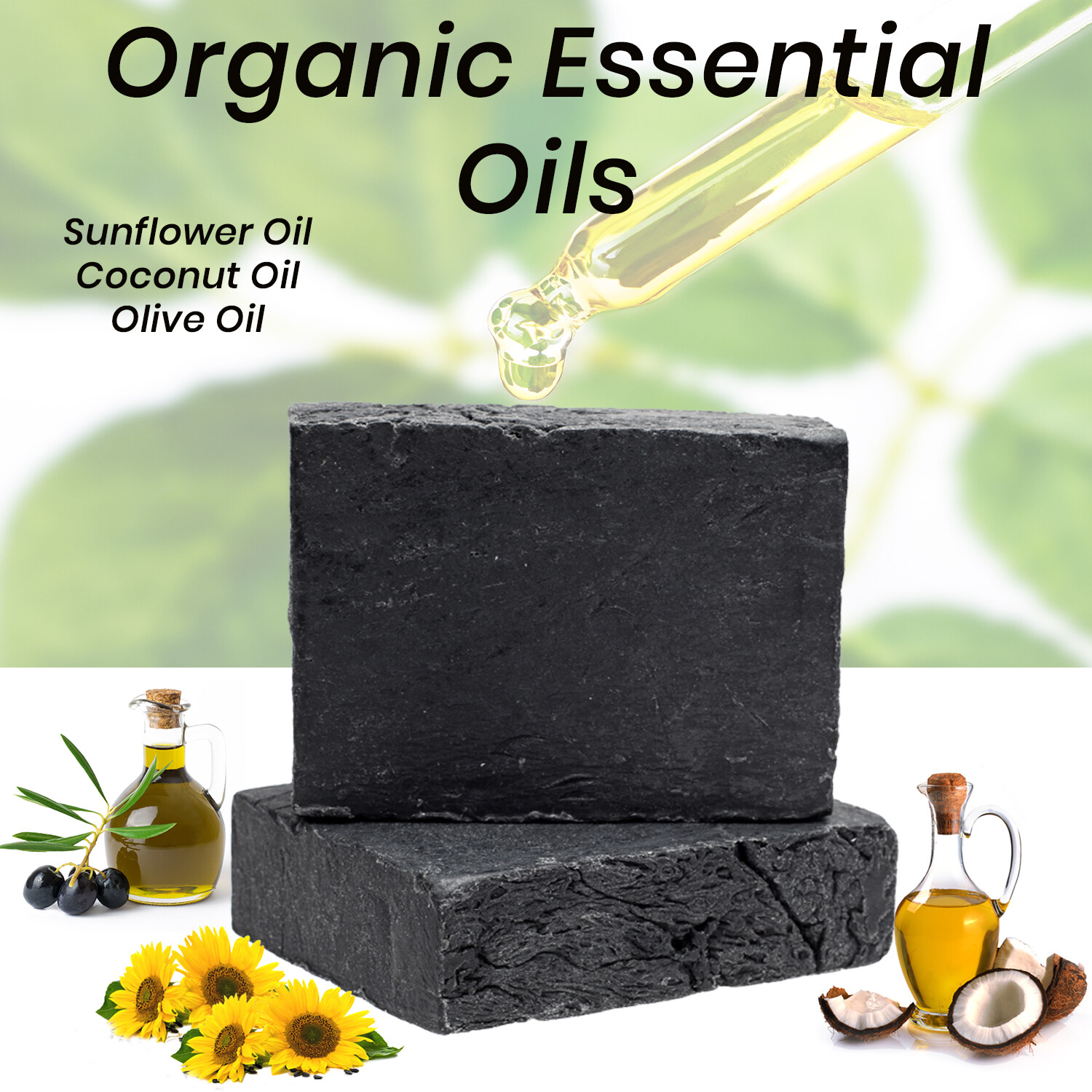 Lavender Charcoal Soap Bar – Natural Organic Handmade Exfoliating Soap