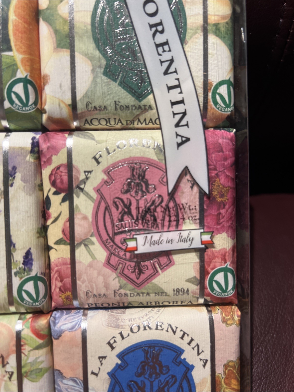 La Florentina Italian Soap Collection Gift Set Of 6 Assorted Scents 3.7oz