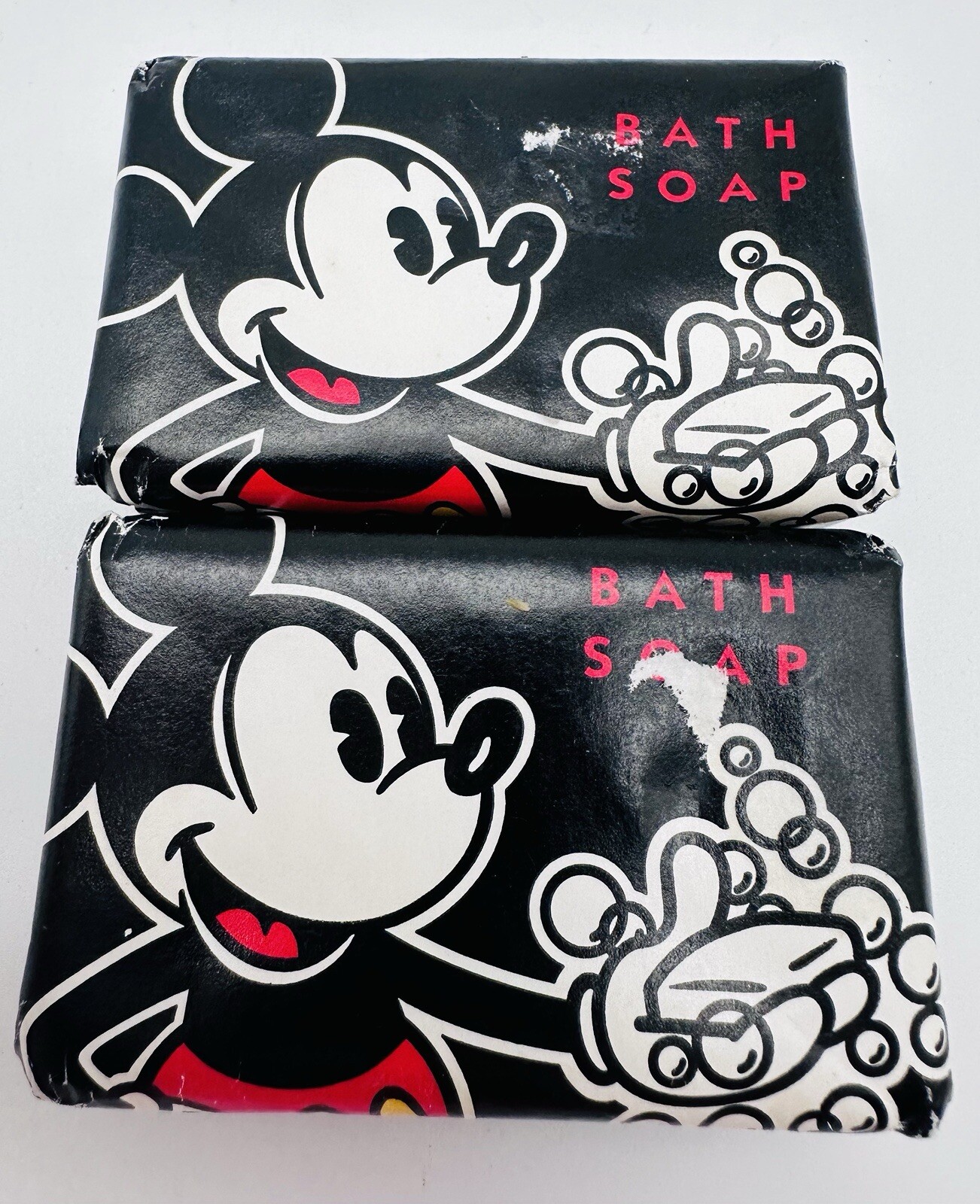 Vintage WALT DISNEY RESORT Mickey Mouse Bath Soap Bar 3 oz – Lot of 2