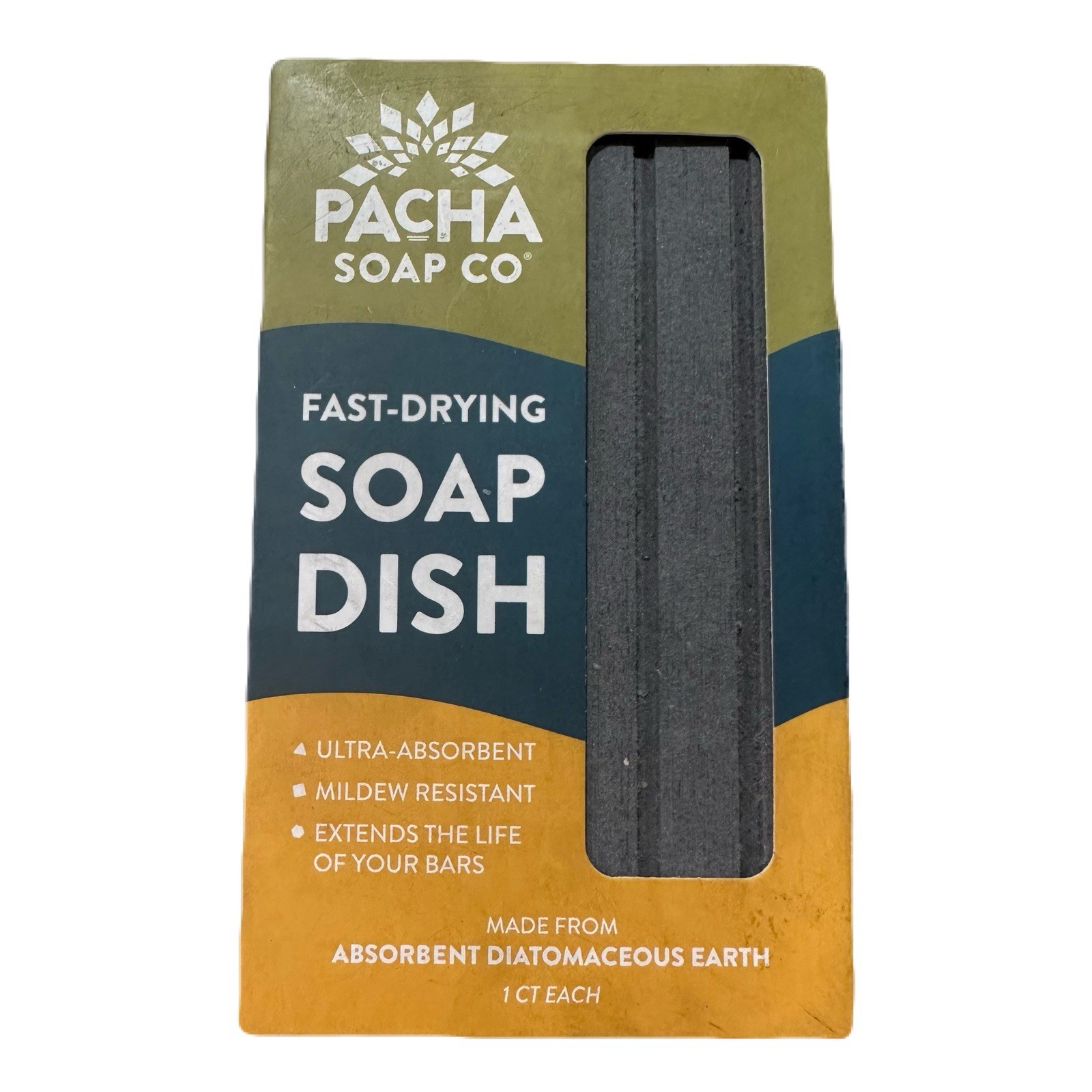 Pacha Soap Co. Four 4oz Bar Soaps, Soap Saver Shower Bag, Soap Dish All Natural