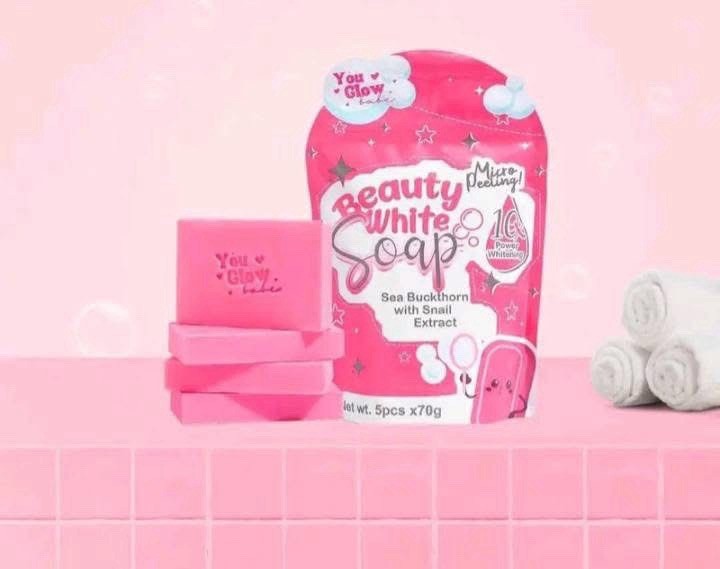 Beauty White Soap by You Glow Babe, 5 Bars x 70g