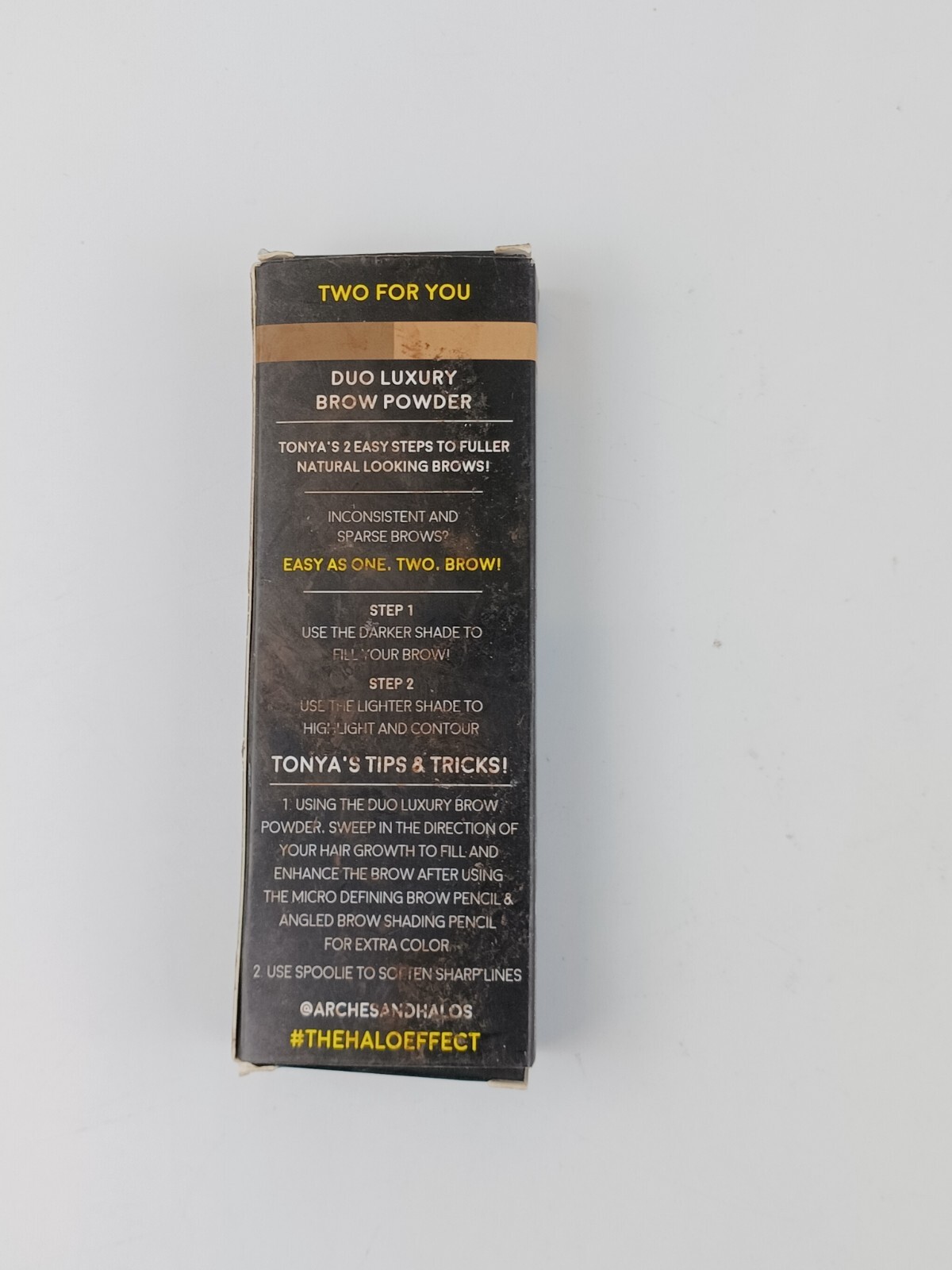 2 PACK ARCHES & HALOS MIXED LOT 2 PACK TRI-FOLD BROW RAZOR & DUO BROW POWDER