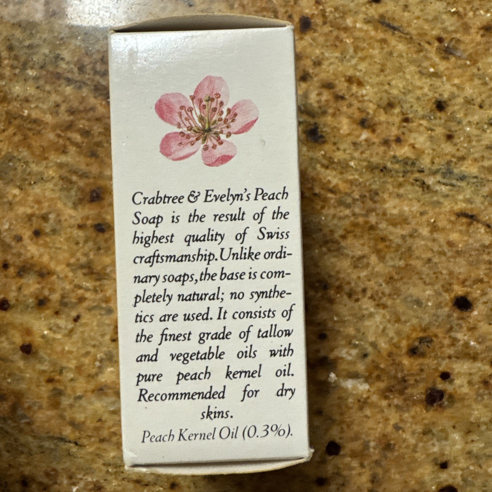 Vintage 1984 Crabtree & Evelyn London APRICOT KERNEL OIL SOAP 3.5oz 100g