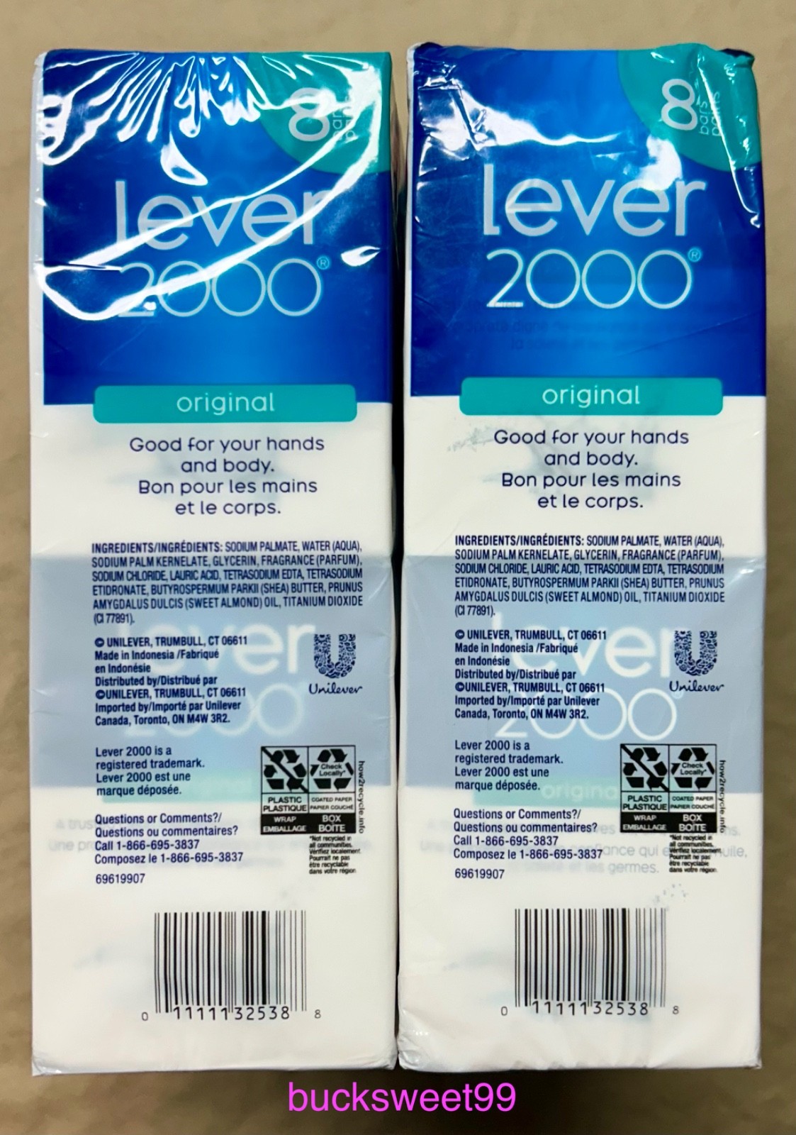 Lever 2000 ORIGINAL Bar Soap – 3.75 oz each BAR – 16 BARS TOTAL