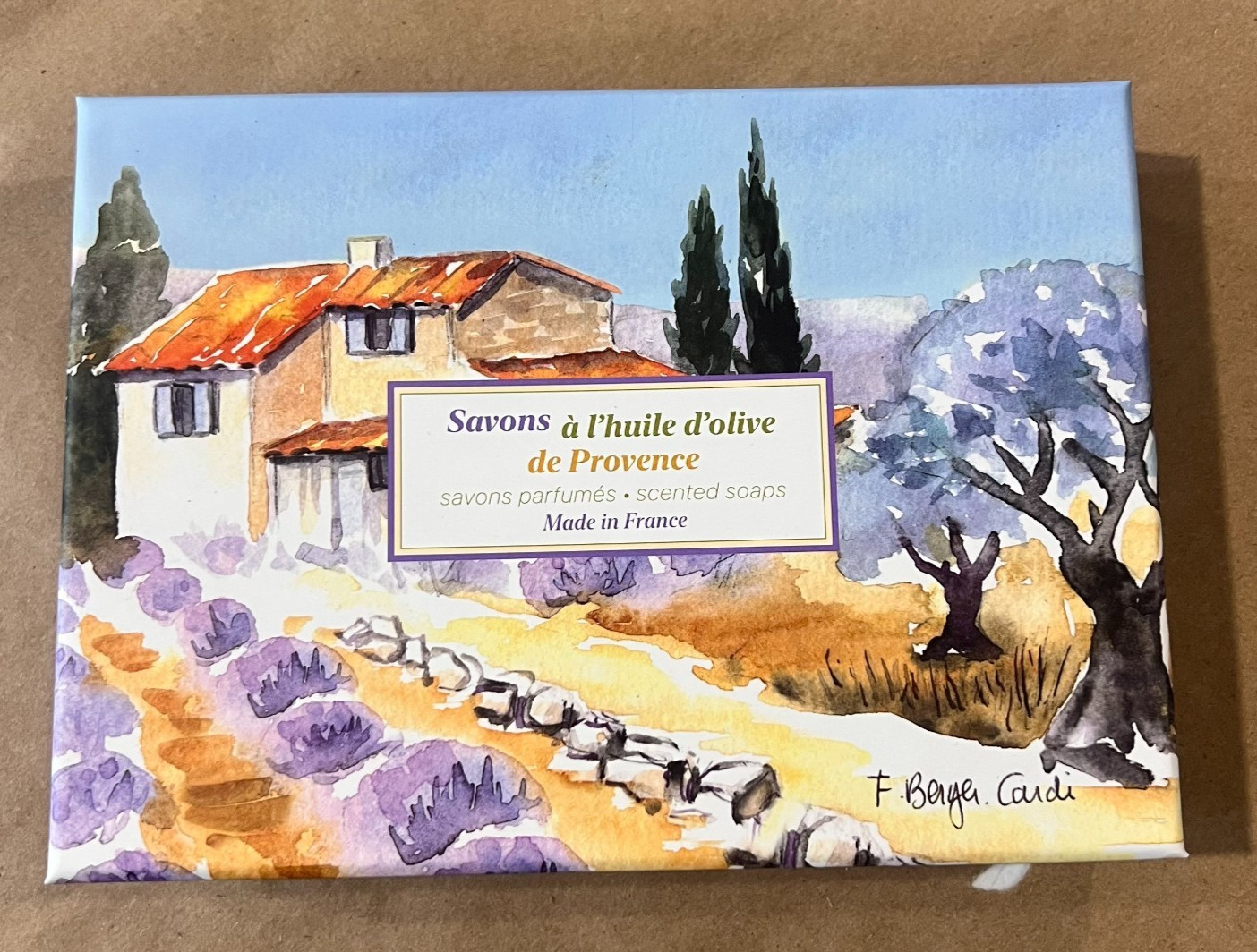 Savons a l’huile d’olive de Provence scented soaps Made in France four pack NEW!