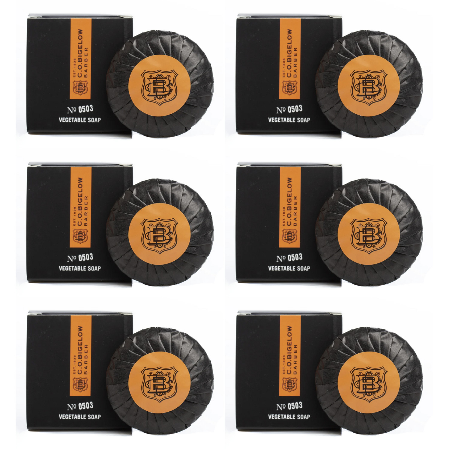 C.O. Bigelow Black Pepper Soap 45g (1.6oz) Set of 6 New