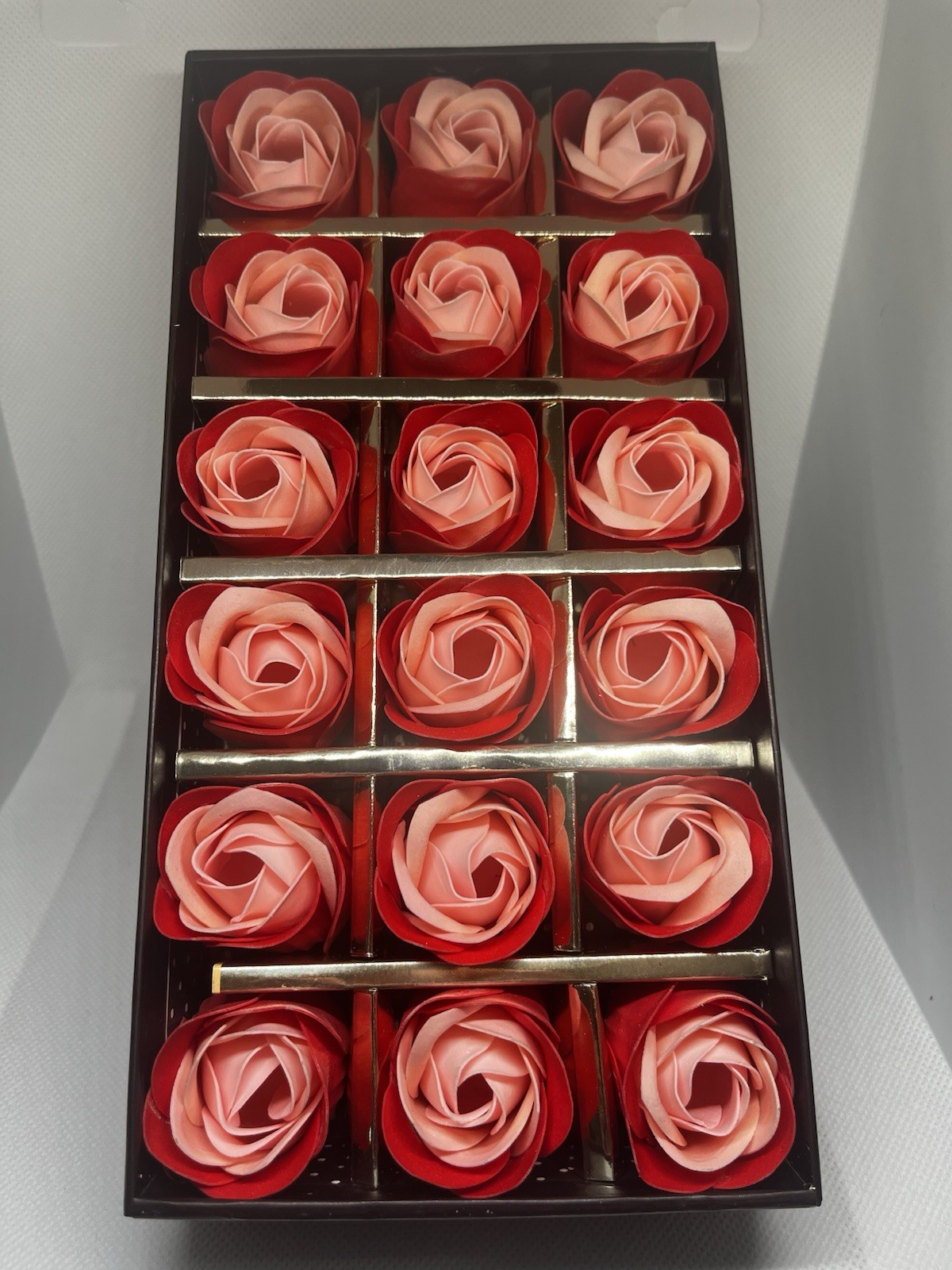 18Pcs Scented Bath Soap Rose Petal in Box