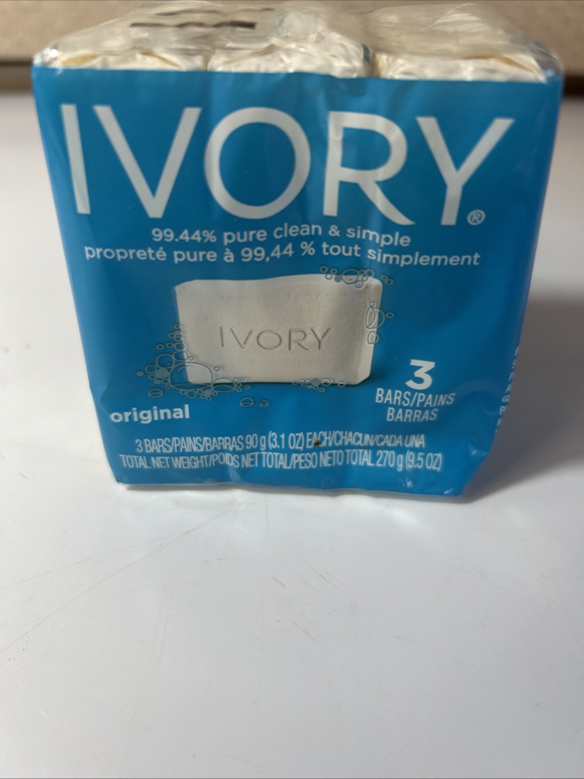 Original Ivory Soap Bar 3 Pack 9.5oz 99.44% Pure Clean Simple Vintage SEALED