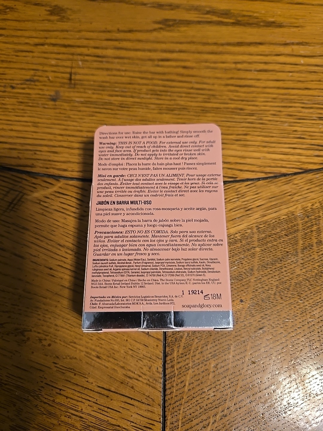 NEW Soap & Glory Original Pink “Soaps & Dreams” Multi-Tasking Body Bar 5.2 oz.