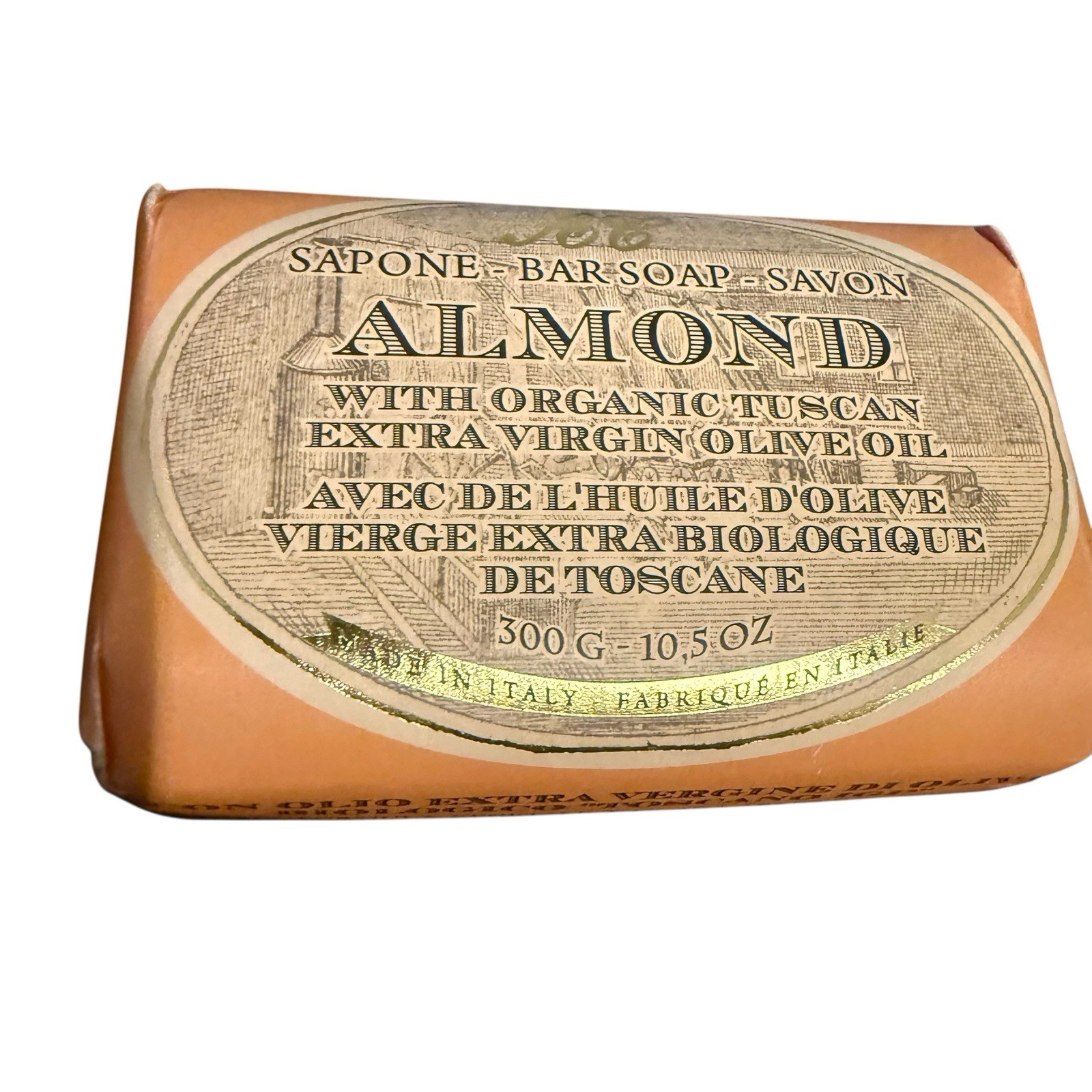 Sapone Almond Savon Triple Milled Soap Italy 10.5oz SEALED NEW