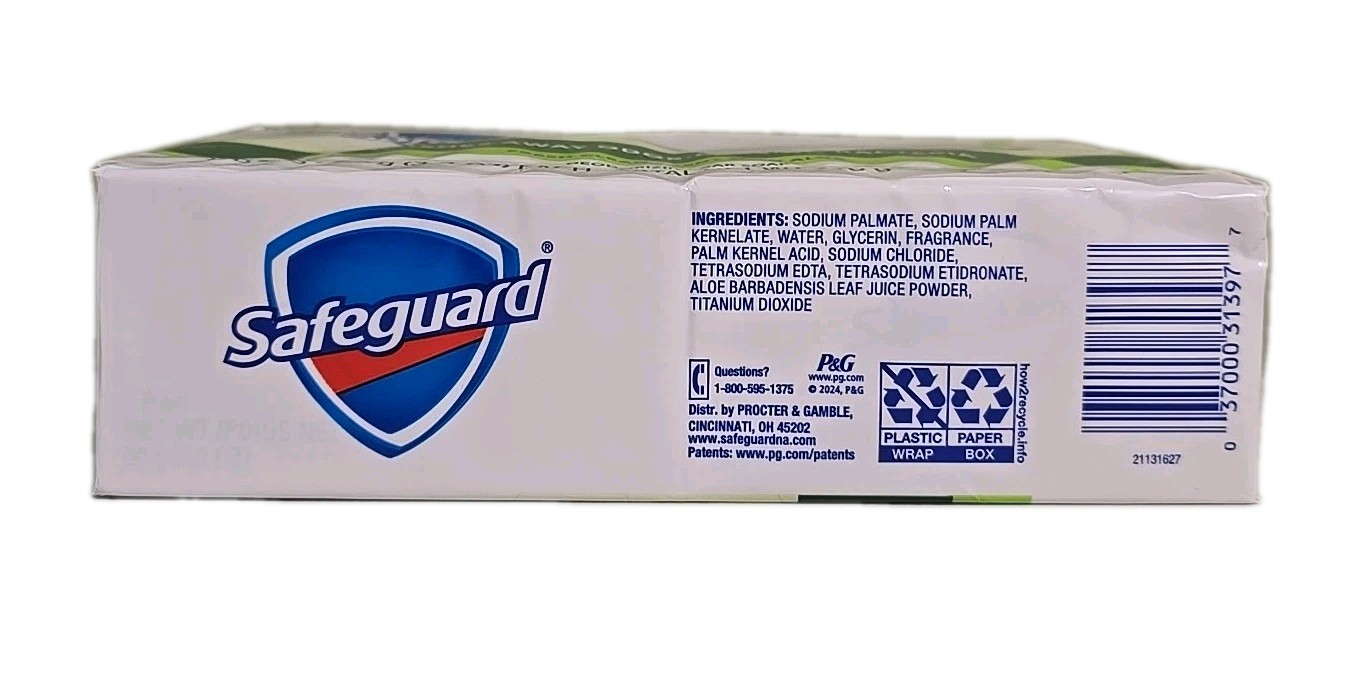 Safeguard Bath Bar Soap, Fresh Clean Scent with Aloe, 3.2 oz (8 Count)