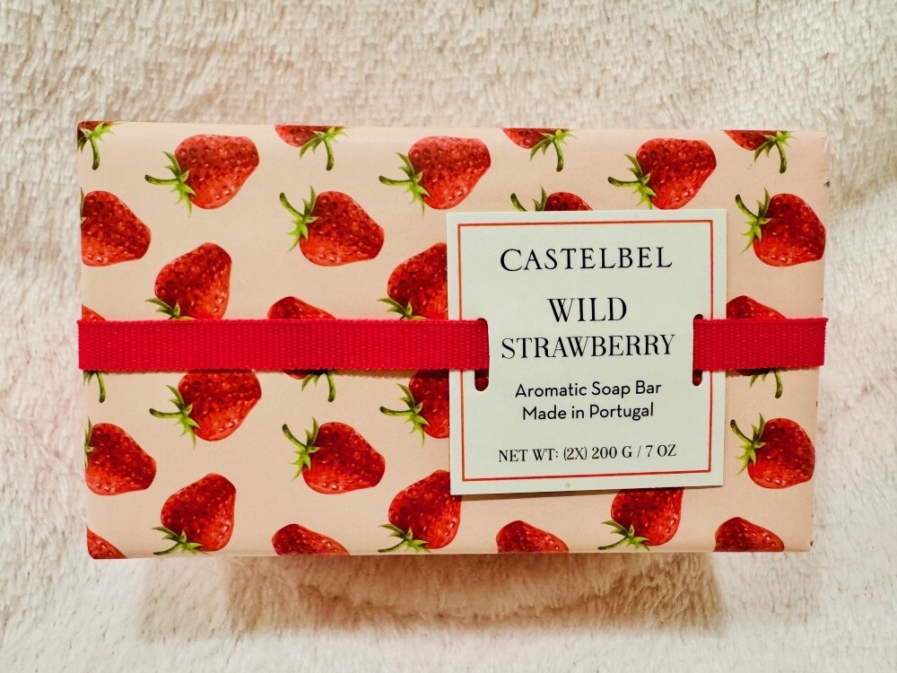 CASTELBEL Wild Strawberry – Aromatic Soap Bar Set (2x 7oz) Made in Portugal