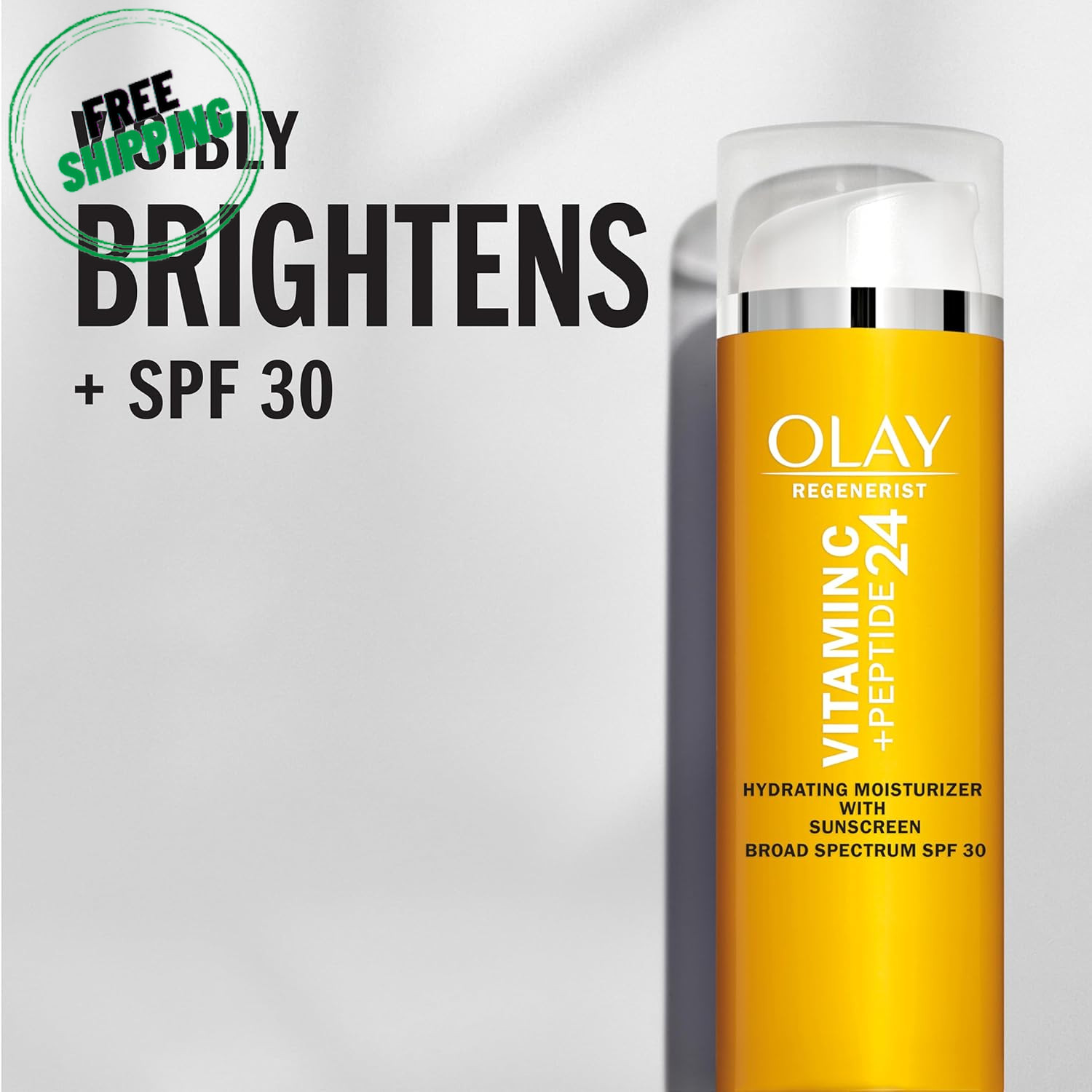 Olay Vitamin C Hydrating Moisturizer with Sunscreen, SPF 30, 1.7 Oz