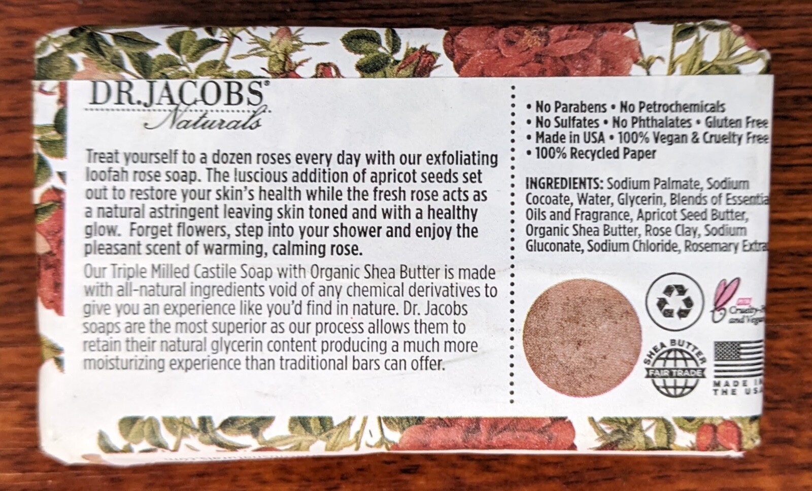 Dr Jacob’s Naturals Triple Milled Castile Pure Bar Soap 5oz – Lucy Rose Scent