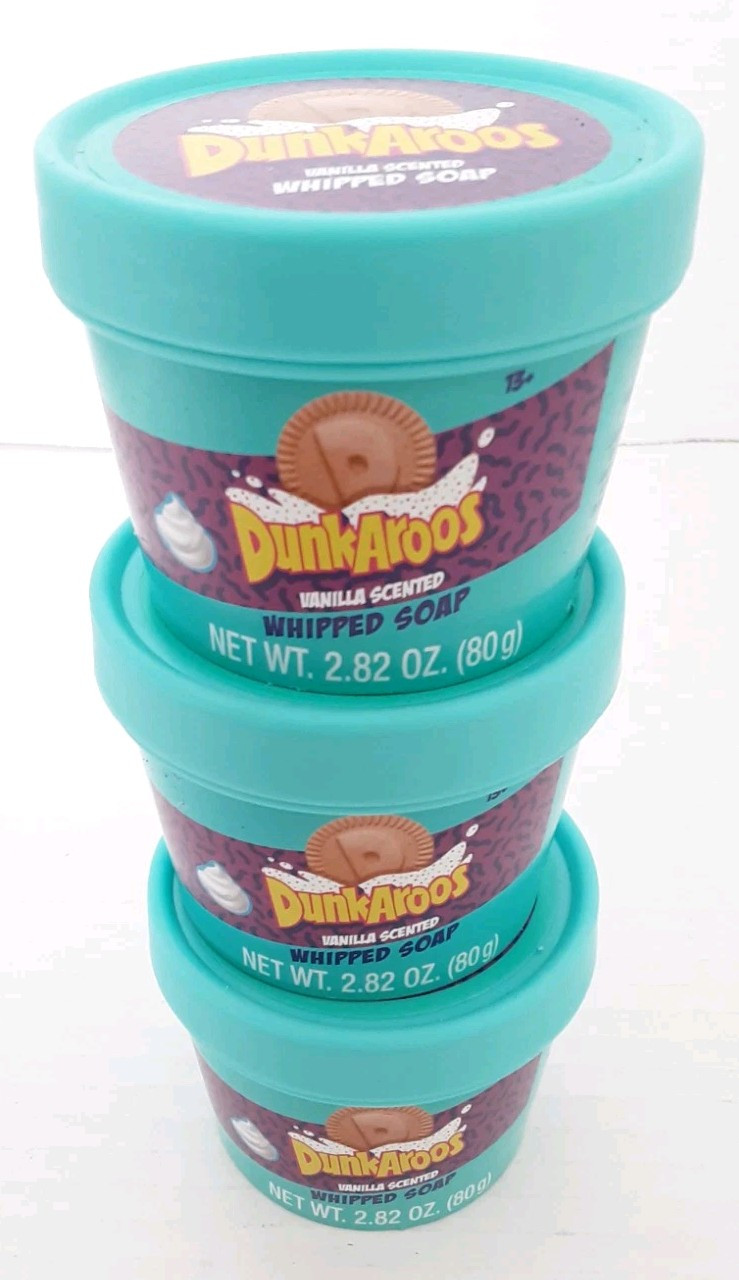 NEW DUNKAROOS VANILLA SCENTED Whipped SOAP 2.82 oz Lot 3