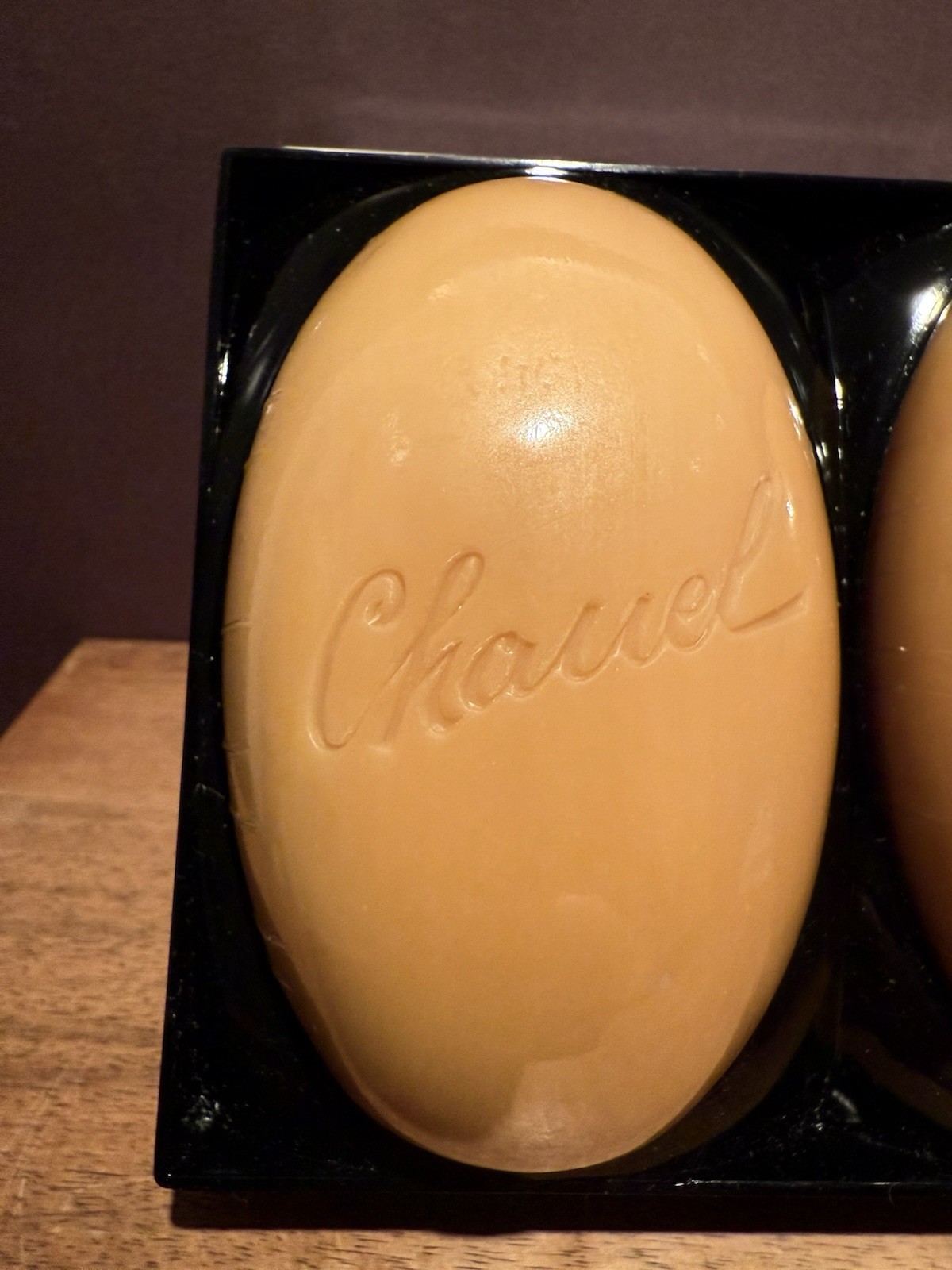 Vintage CHANEL Scented Perfume Oval Soap Plastic Case Set Of 2 Sealed SEE PHOTOS
