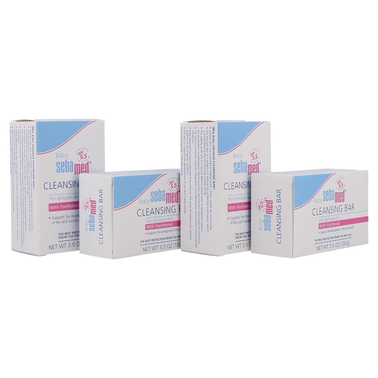 Sebamed Baby Cleansing Bar With pH 5.5 Pack Of 4 100 gm Each