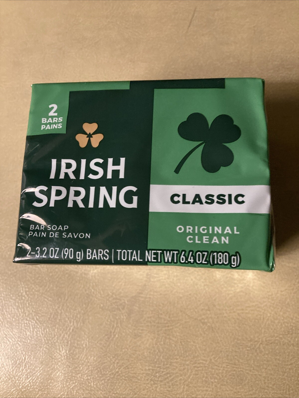 Irish Spring Original Scent Classic Bar Soap Pack of 2 – 3.2 oz Bars New