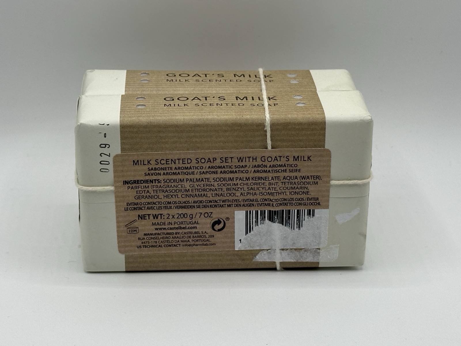 Castelbel Goat’s Milk Soap Set of 2 x 200g Bars Made in Portugal Ltd Edition NWT