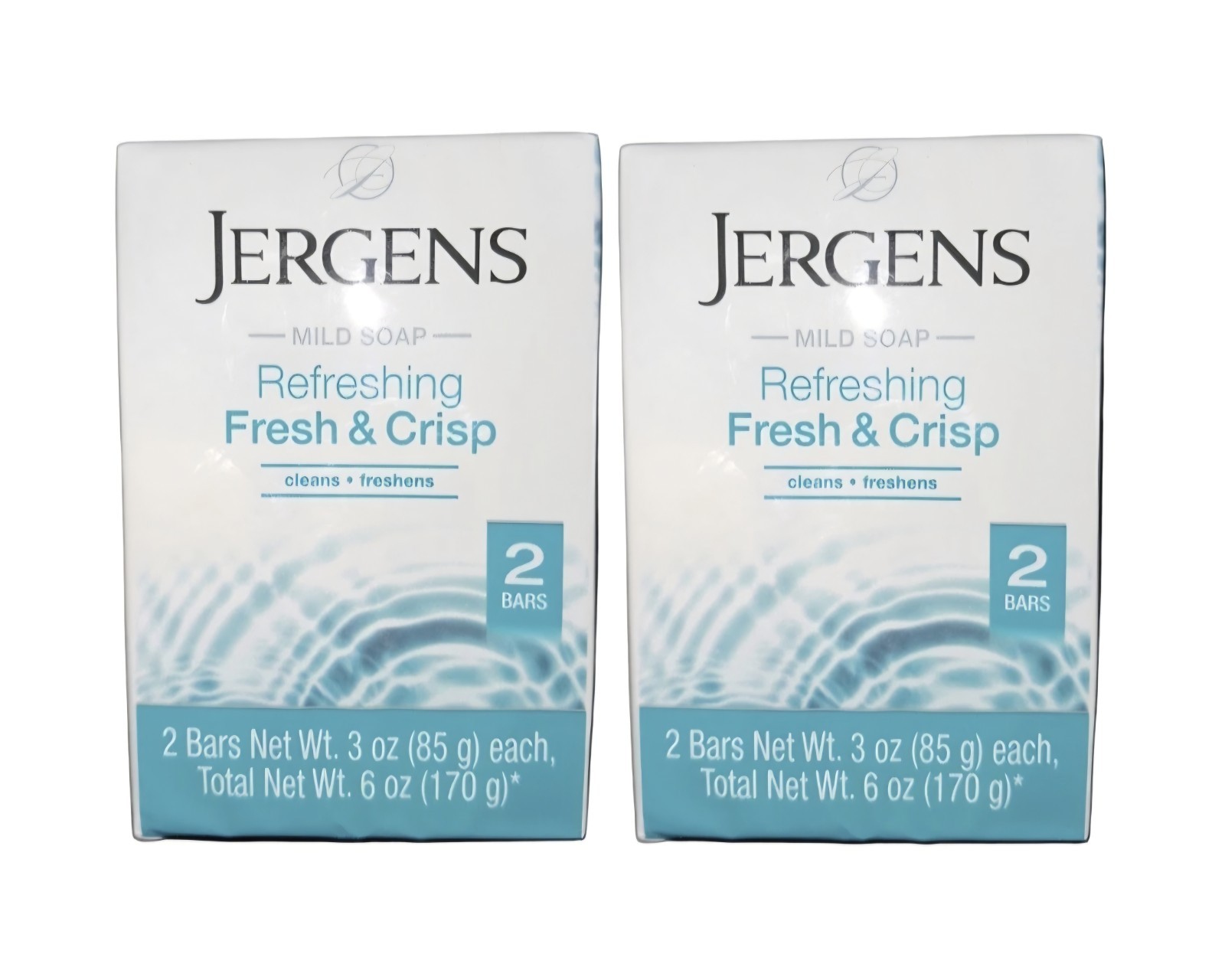 🩵 JERGENS 🩵 (4-BARS) 3 Oz 🩵🫧 ●FRESH & CRISP● 🩵🫧 ≈REFRESHING≈ Mild Soap 🫧.