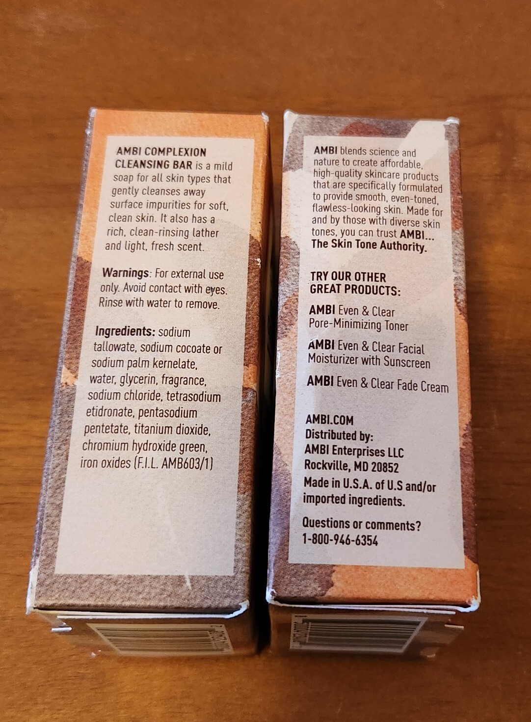 Set of 2 AMBI Complexion Cleansing Bar 3.5oz.ea All Skin Types Fresh scent New