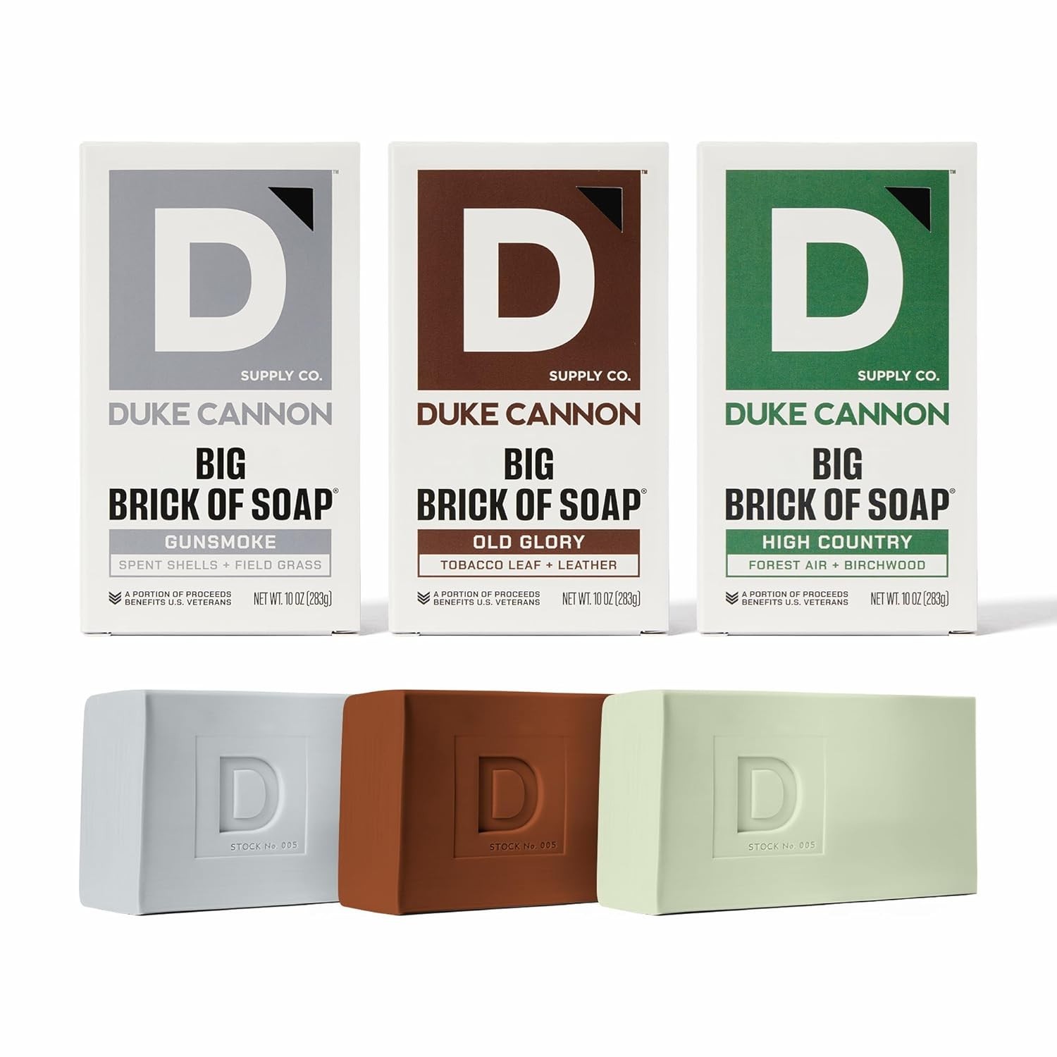 Frontier 30 Big Brick Soap Variety Pack – 3 Extra Large Bars, Masculine Scents