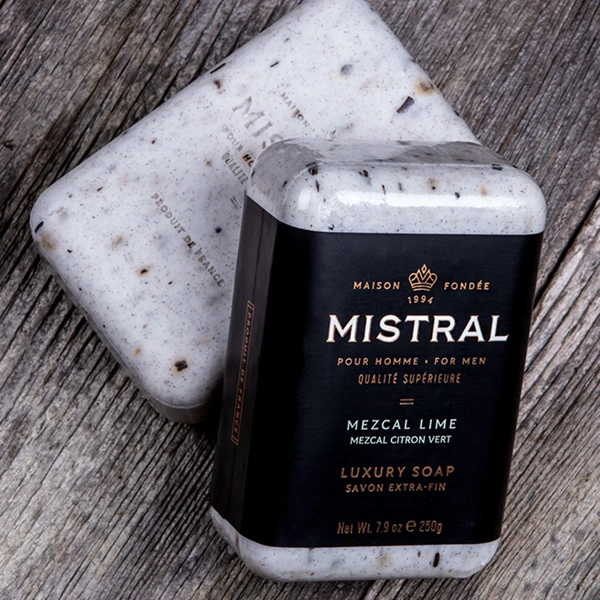 Mistral Bar Soap Organic Mezcal Lime Large 8.8 Ounce Crafted Soaps Original