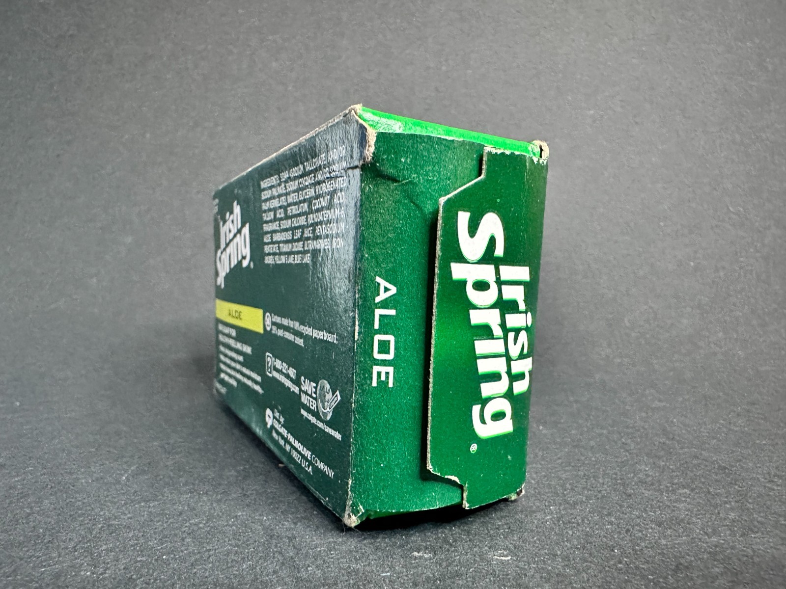 New Old Stock Irish Spring Deodorant Bar Soap Bath Size Aloe 3.75 oz Single Bar
