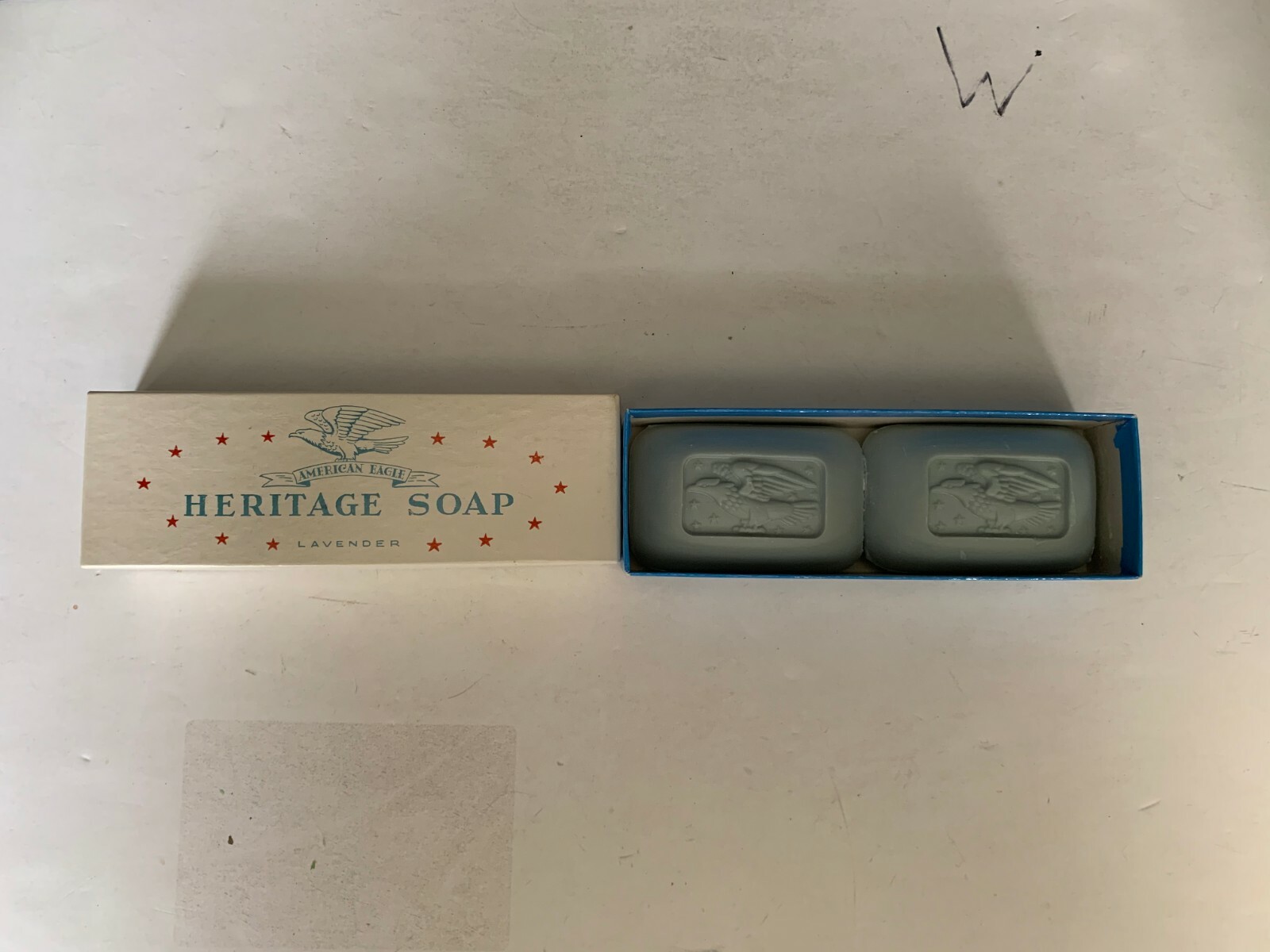Vintage American Eagle Lavender Heritage Soap With Box