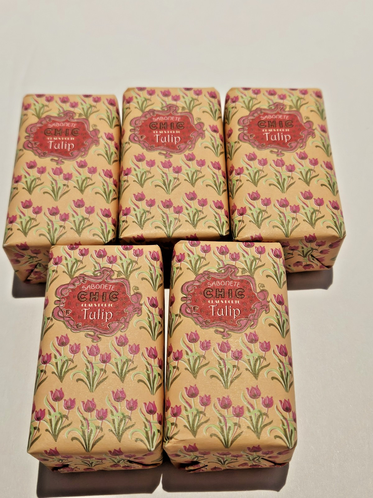 Claus Porto Chic Tulip Mini Luxury Soaps Set of 5 New Sealed Each 1.8 oz.