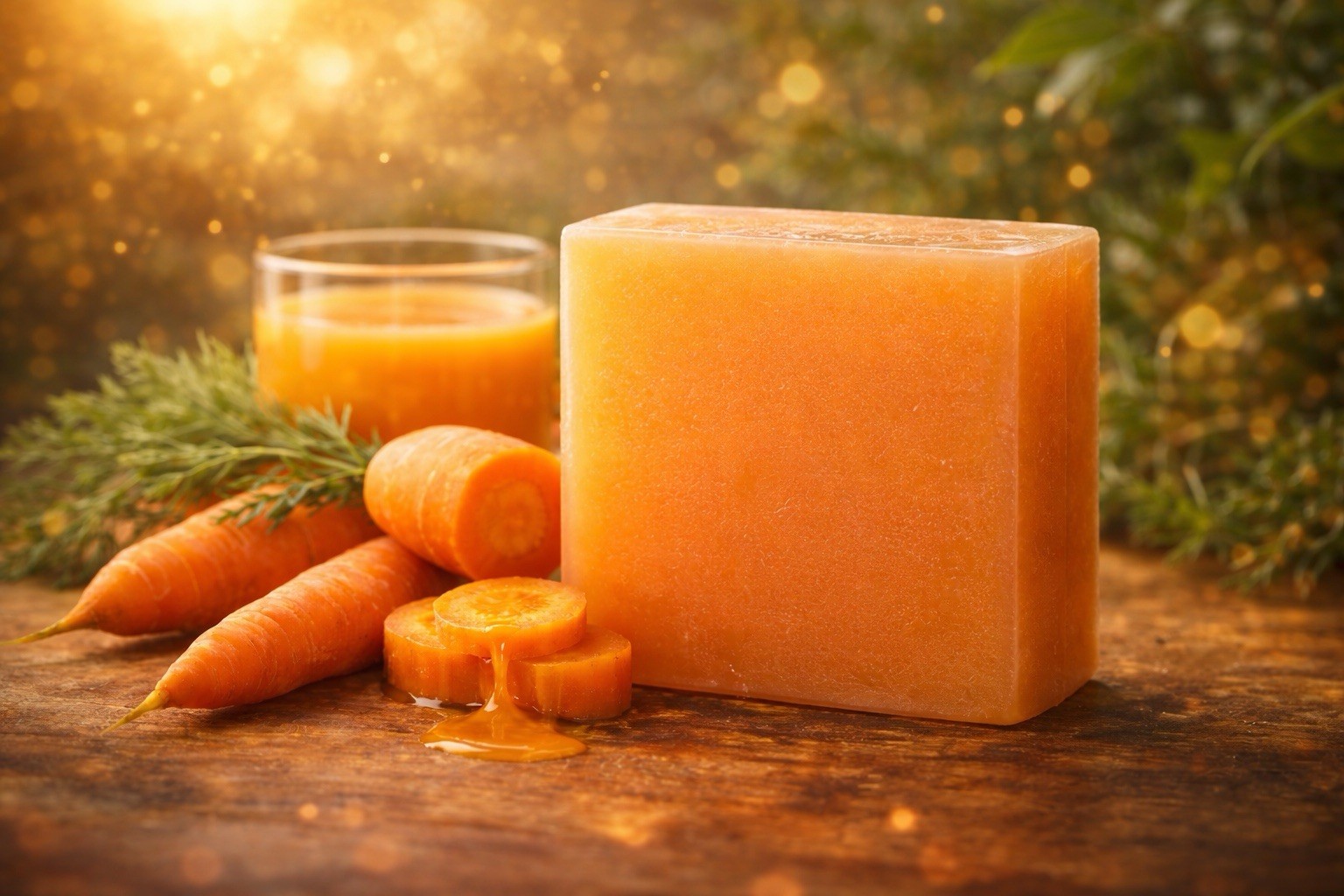 Fausta Natural Carrot Soap Bar – Brightening, Glow Support, Antioxidant, 200g