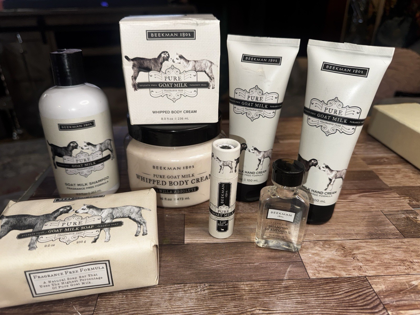 Beekman Fragrance Free Pure Goat Milk Soap Hand Cream Body Cream Shampoo Lot