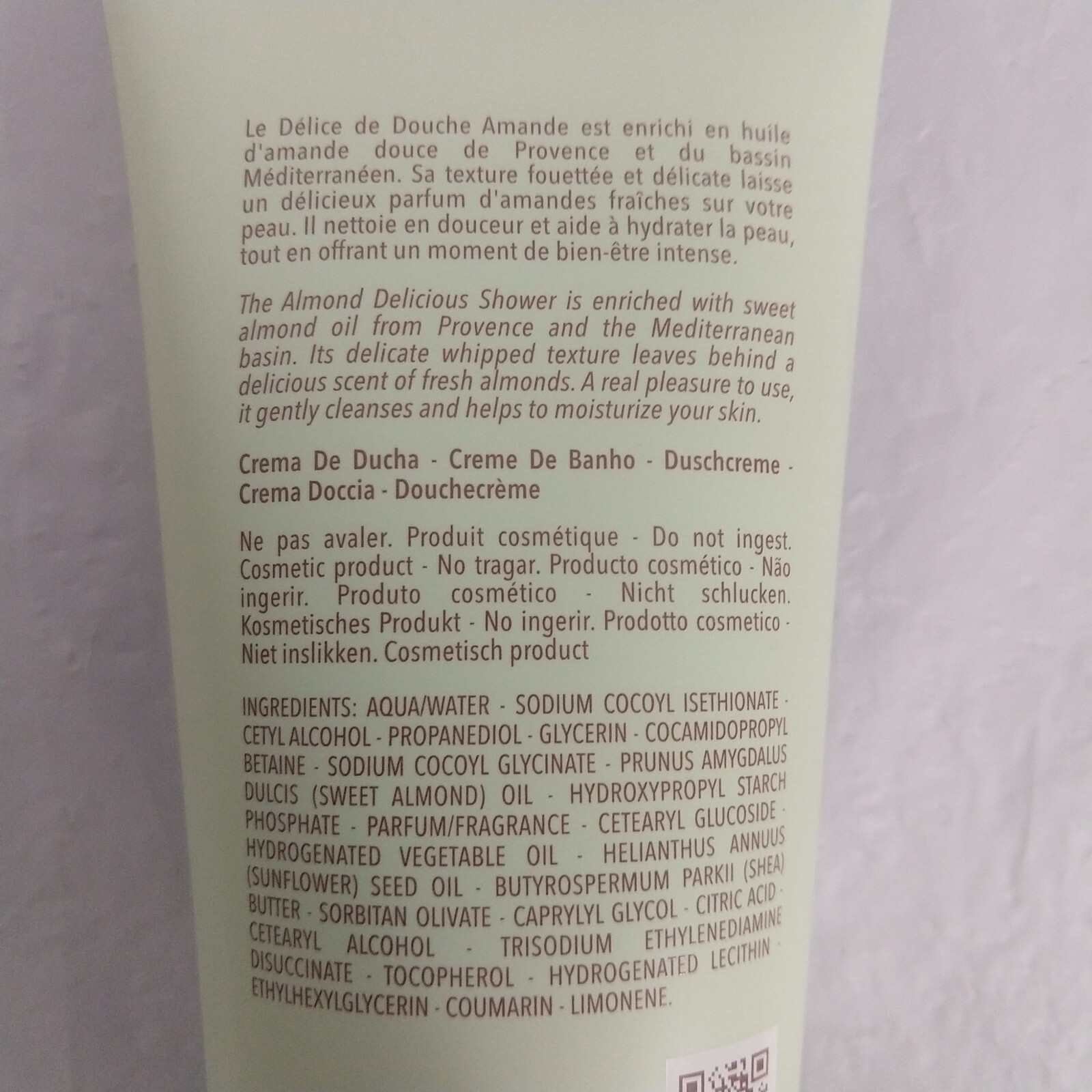 L’Occitane Amande Almond Whipped Shower Cream 4.5oz / 200ml *NEW*
