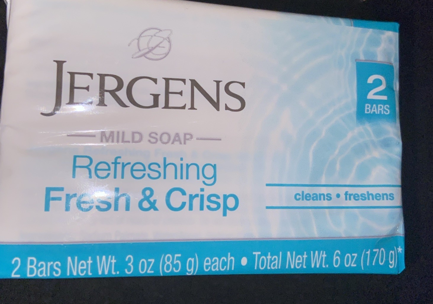 jergens mild bar soap refreshing Fresh & Crisp Lot Of 3
