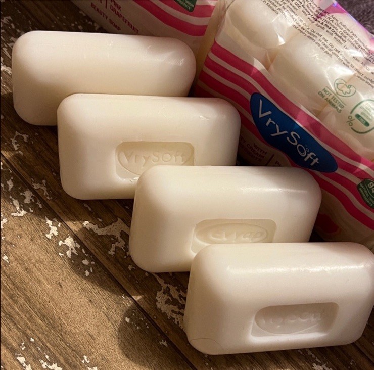 Four Vegan Pink Grapefruit Beauty Bars, Grapefruit Soap