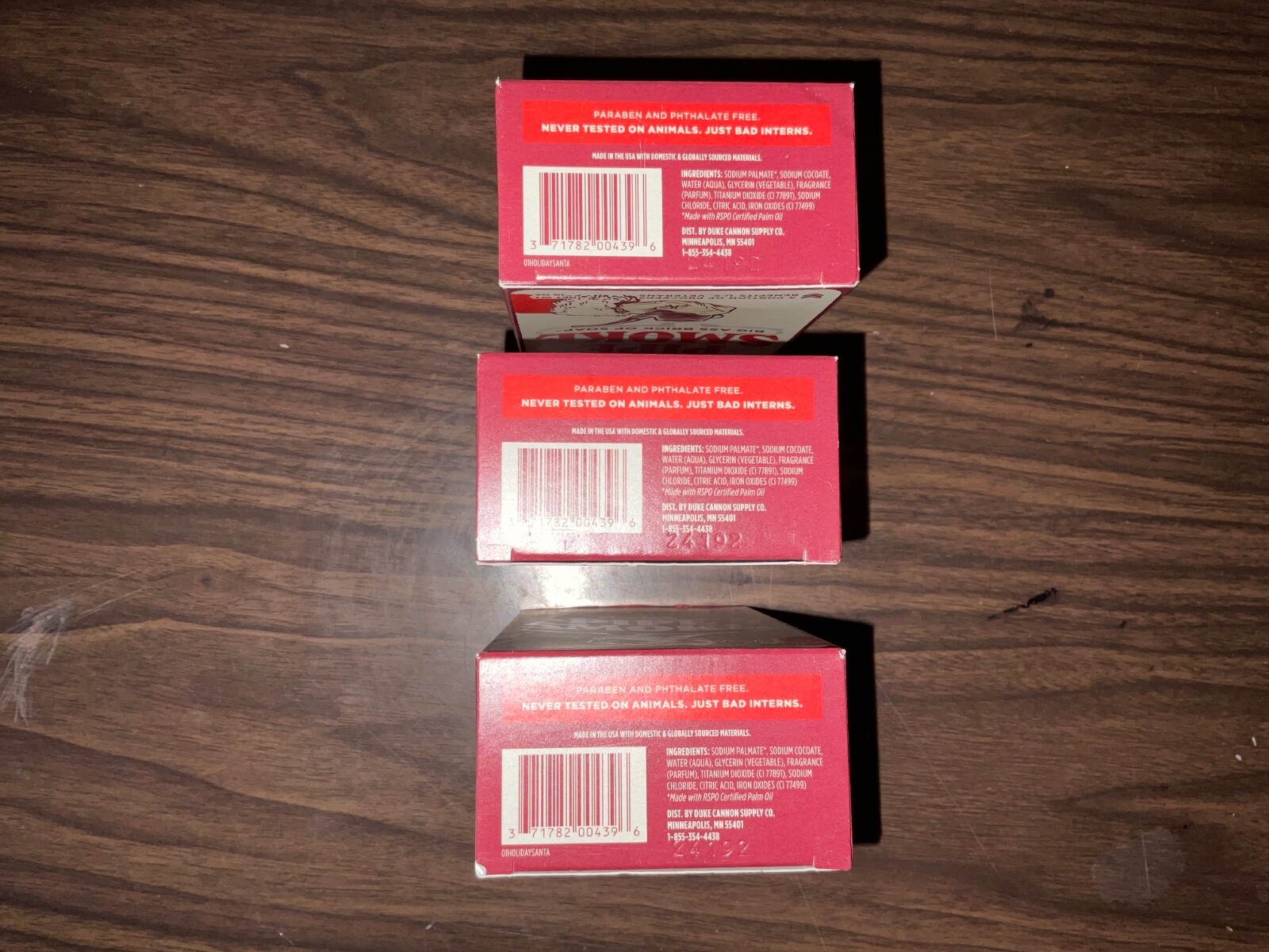 Duke Cannon Santa’s Pipe Smoke Big Ass Brick of Soap 10oz each