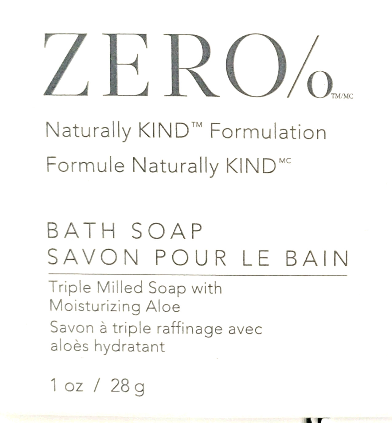 ZERO% Gilchrist & Soames Naturally KIND Face Soap, 1oz, Travel Size CHOOSE QTY.