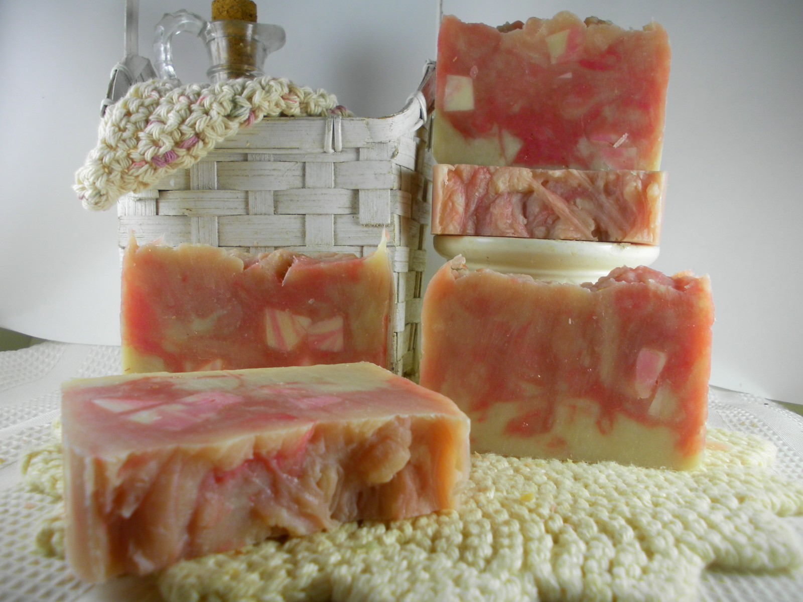Pink Jasmine Goat Milk Soap Shea, Cocoa Butter Natural Organic Homemade