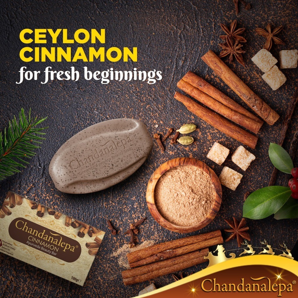 Chandanalepa Ceylon Cinnamon Ayurveda Natural Herbal Soap Healthy Beauty