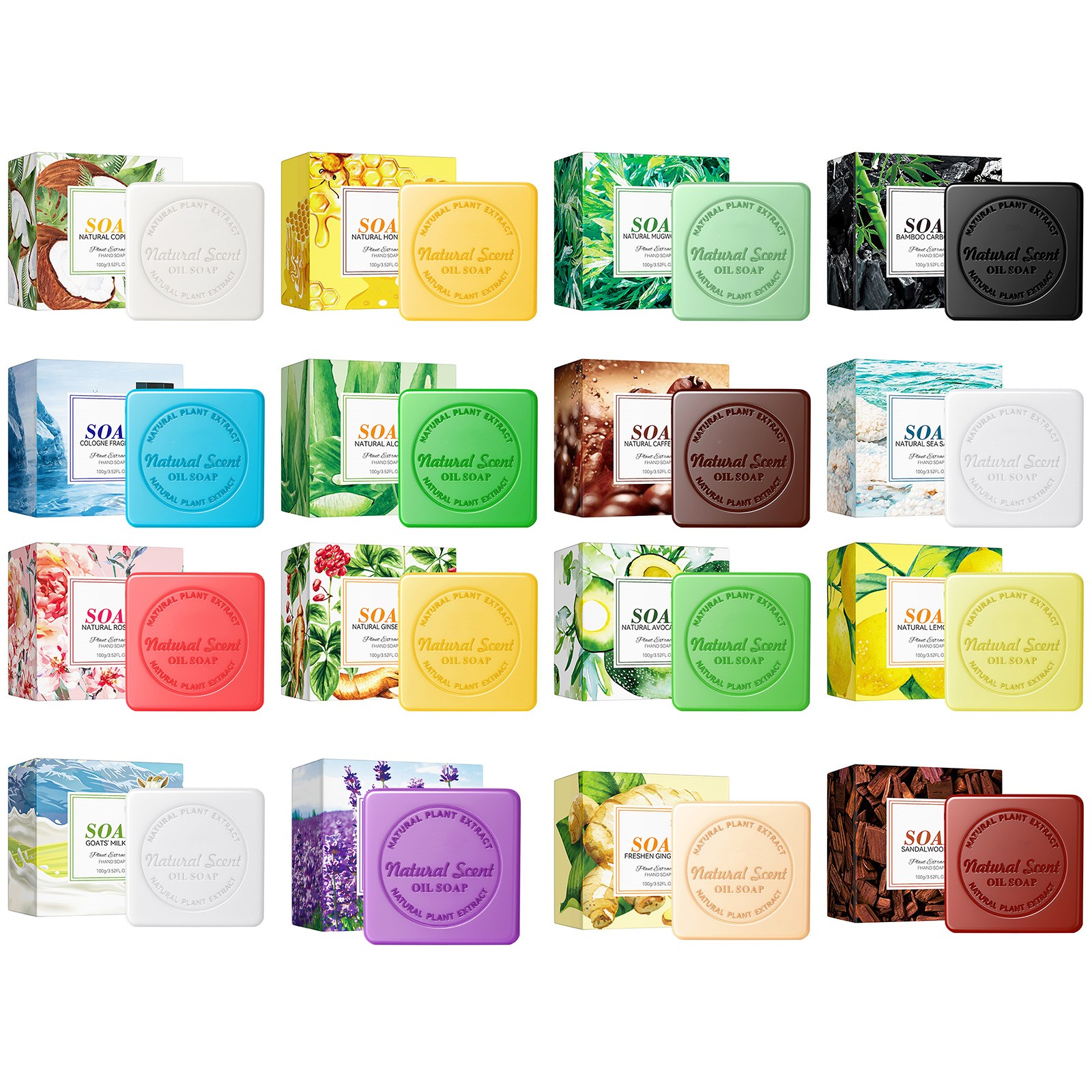 1Pcs Body Wash Soap For Bathing Handmade Soap Natural Plant Extract Hydrating
