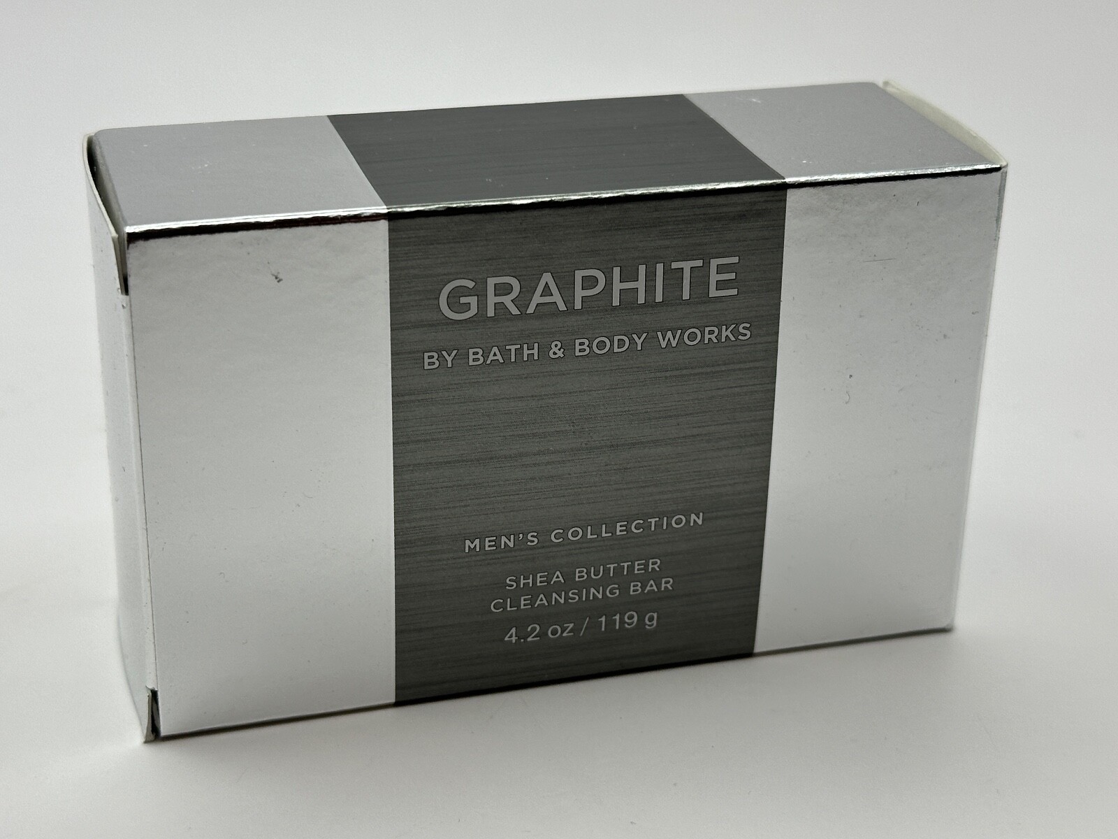 NEW 2 BATH & BODY WORKS GRAPHITE MEN’S SCENTED BODY CLEANSING BAR SOAP 5 OZ EA