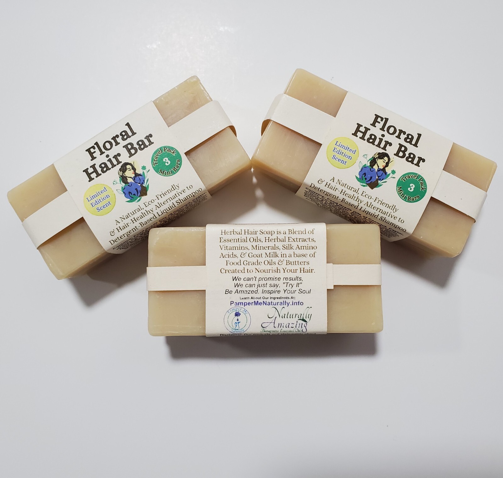 Herbal Hair Shampoo Bar Soap – Truly Natural – EcoFriendly READ our Ingredients