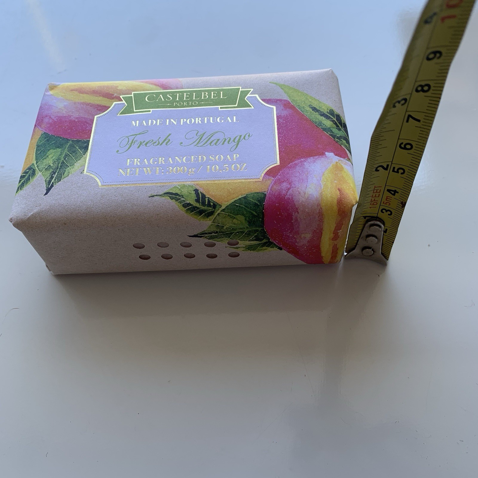 Castelbel Porto Fresh Mango Luxury Moisturizing Shea Butter Soap 10.5 ounces